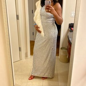 Sequin Silver Dress Wedding Prom